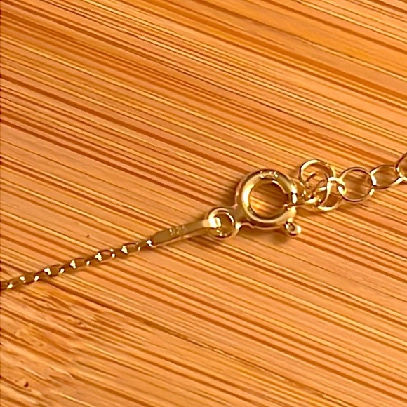 Brand New 14K Gold Plated Sterling Silver Monogram "N" Necklace Alexandrite Gem - Picture 12 of 13